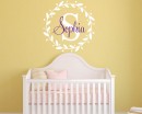 Wreath Monogram Baby Nursery Decor